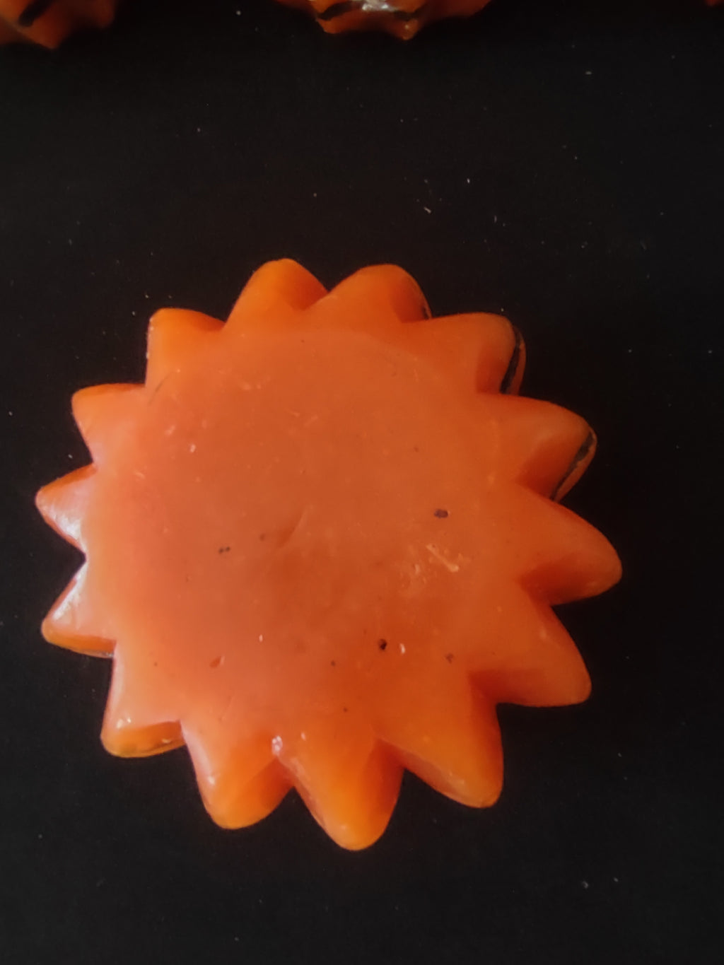 Vintage Halloween Wax Jack O Lantern Candles x 4 Fun World (Lot 3385)