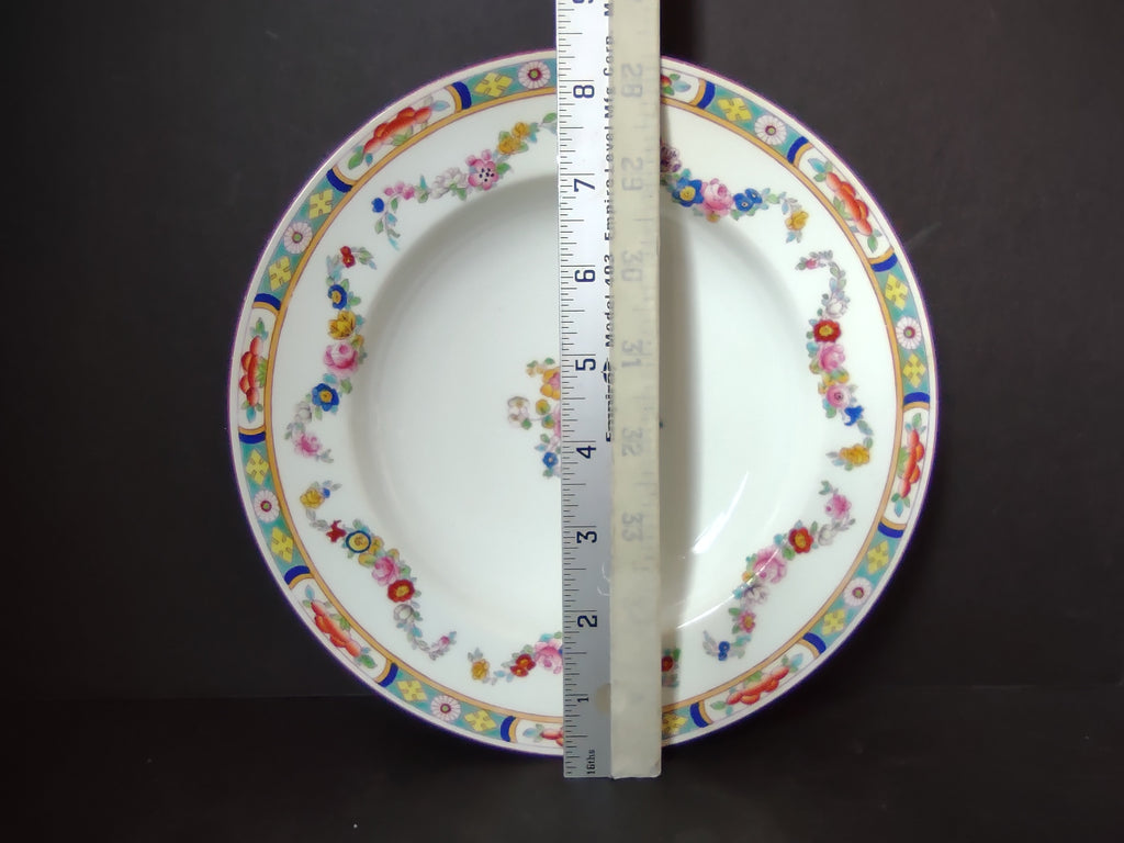 Vintage Minton Rose Garland Swag Soup Plate Bone China England (lot 5476)