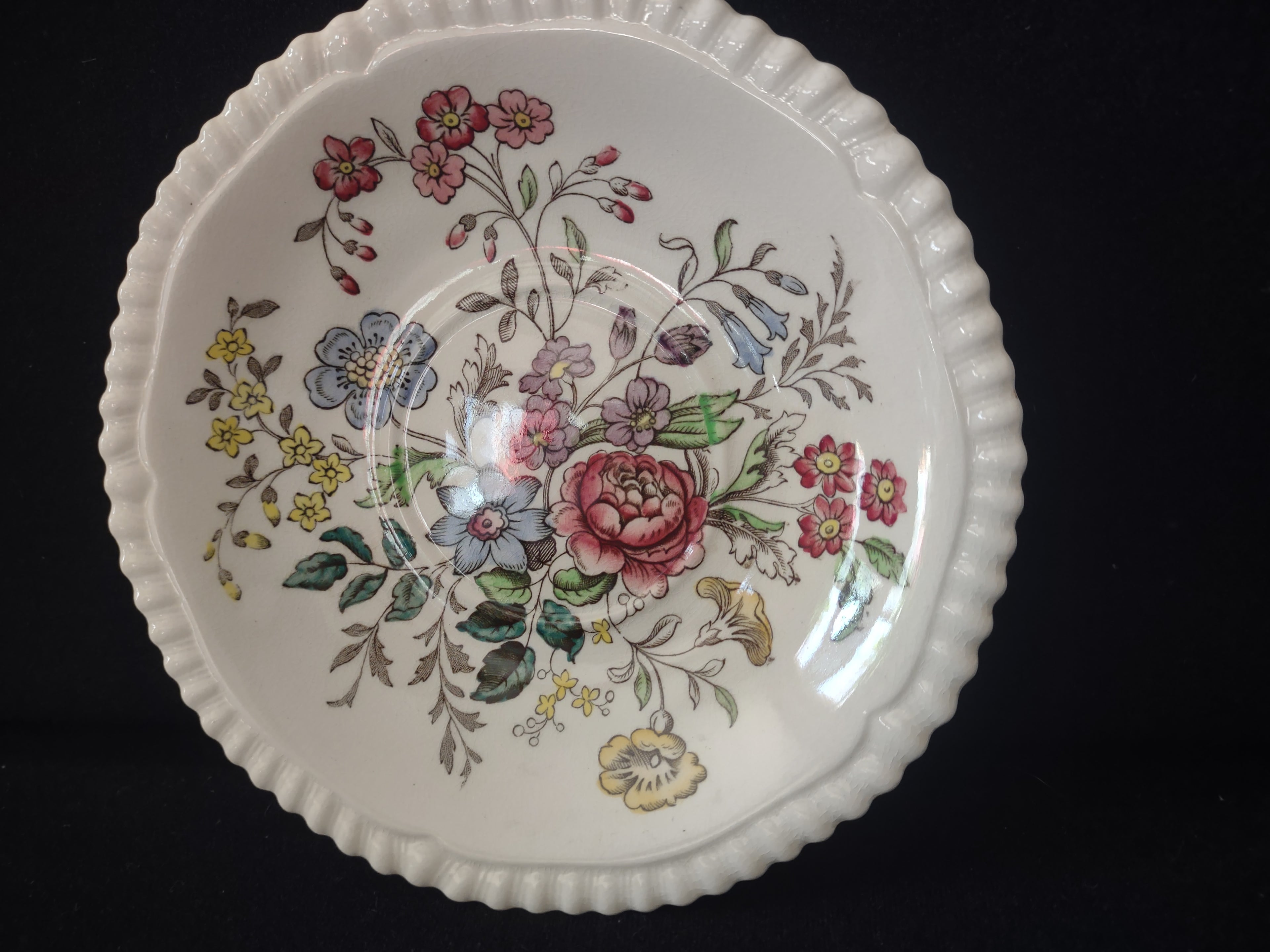 Vintage Spode English Countryside Romney Saucer ONLY Ironstone (lot 5781)