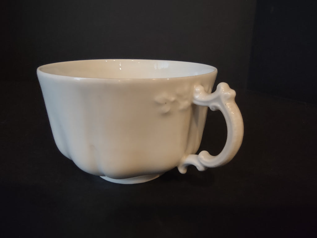 Haviland France Limoges large Flat Tea Cup ONLY White (lot 1038)