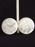 Vintage Crowning Touch Japan Bluebird Morning Glory Butterfly Plates (Lot 4011)