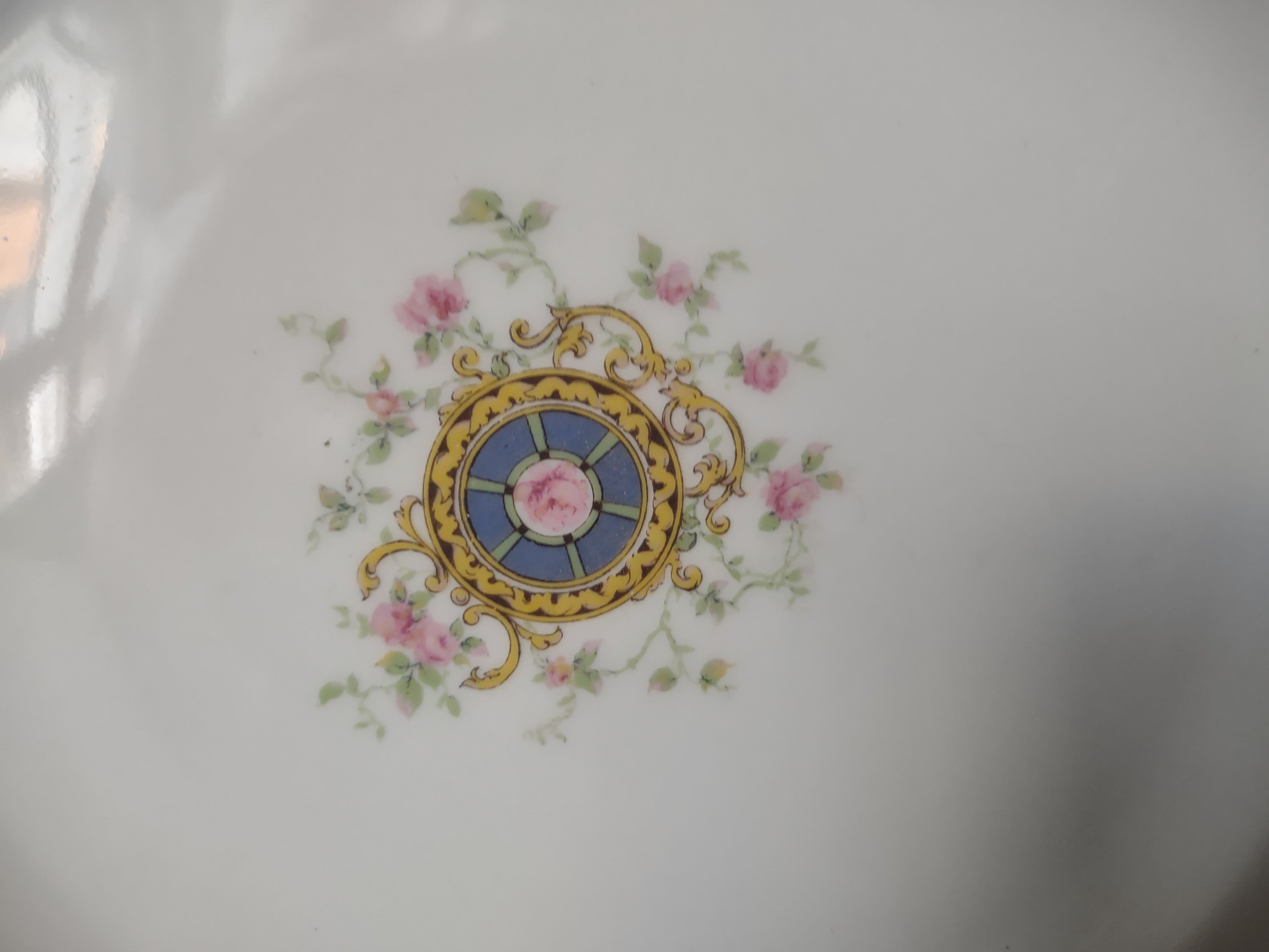 Haviland France Limoges Dinner Plate Blue Trim (lot 1005)
