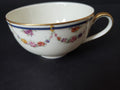 Haviland Limoges France Teacup Gold Trim Shamballe Fruit Rose Garland (lot 619)