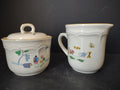 Vintage Heartland Creamer Sugar Bowl Country House Farm (lot 2882c)