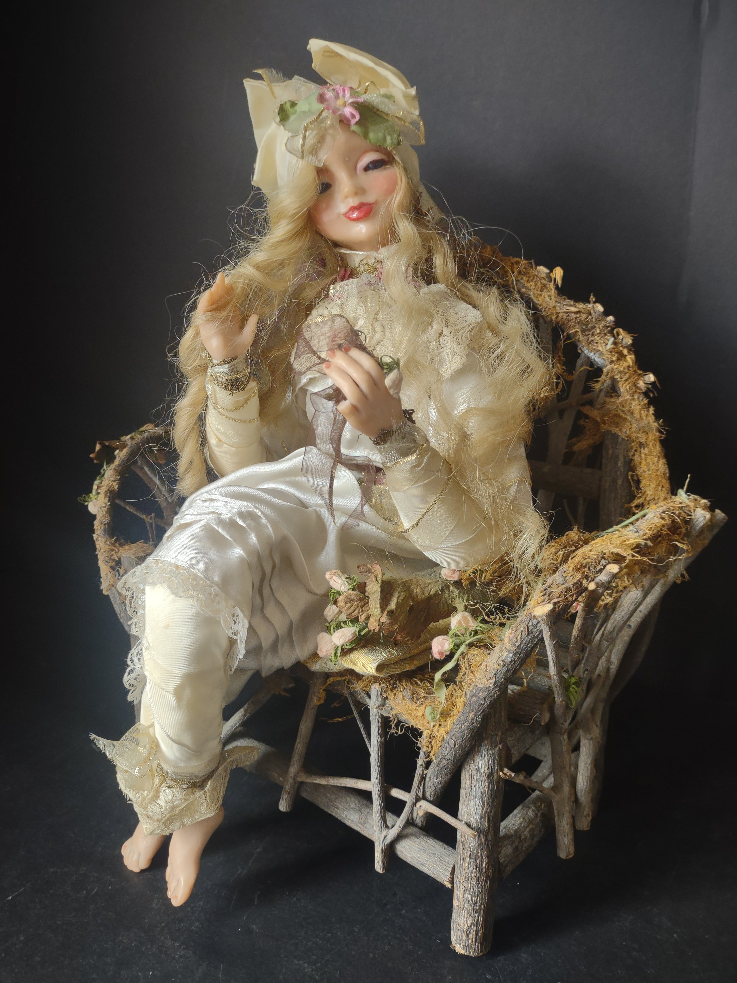 Vintage Marilyn Radzat Sculpture Fairy Princess Doll Lilly Signed (lot 2296)