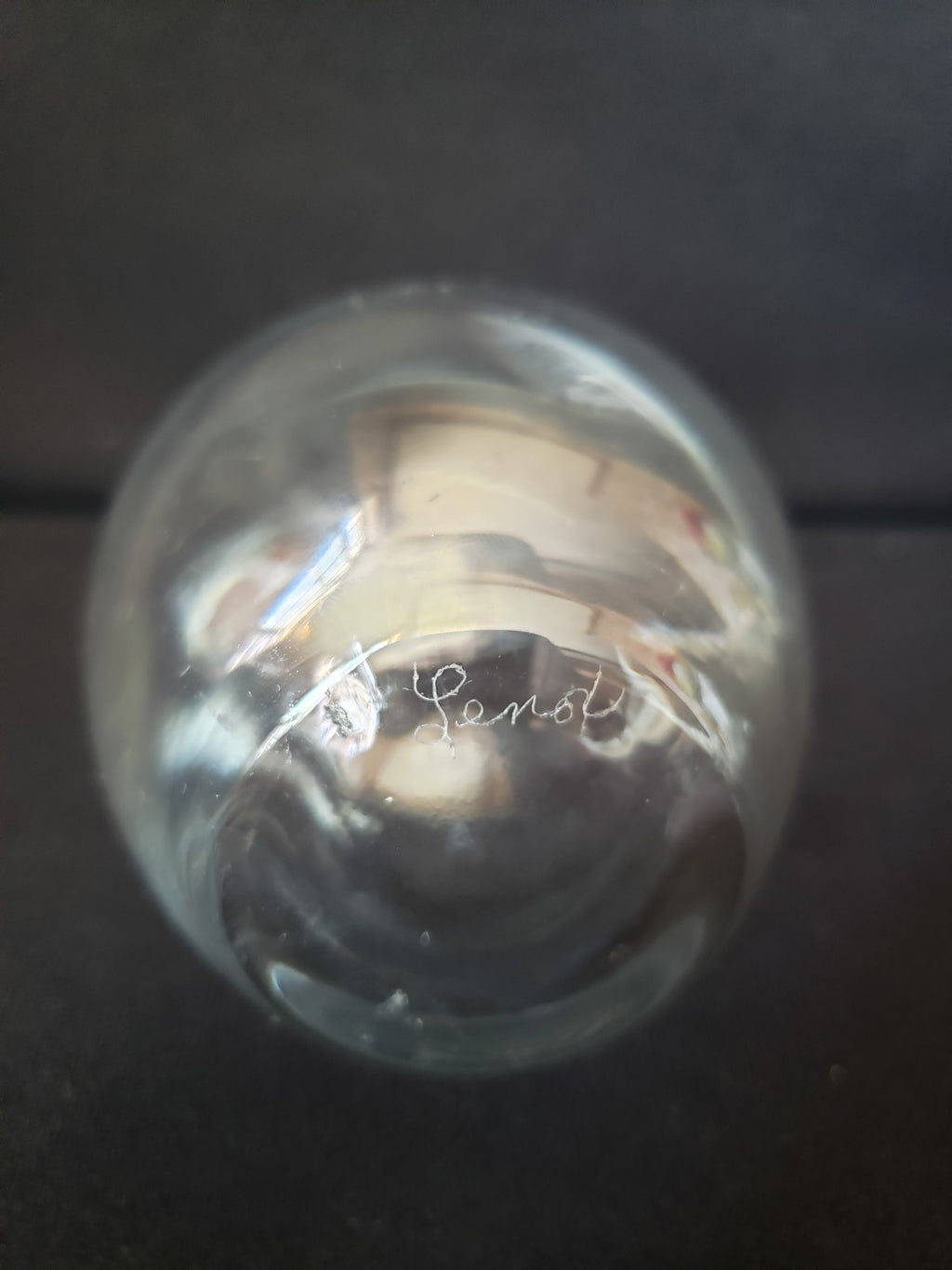 Vintage Crystal Vase Lenox Hand Blown 6-1/2" (lot 2051)