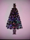 Halloween Fiber Optic Black Christmas Tree Tabletop 32" (lot 3186)