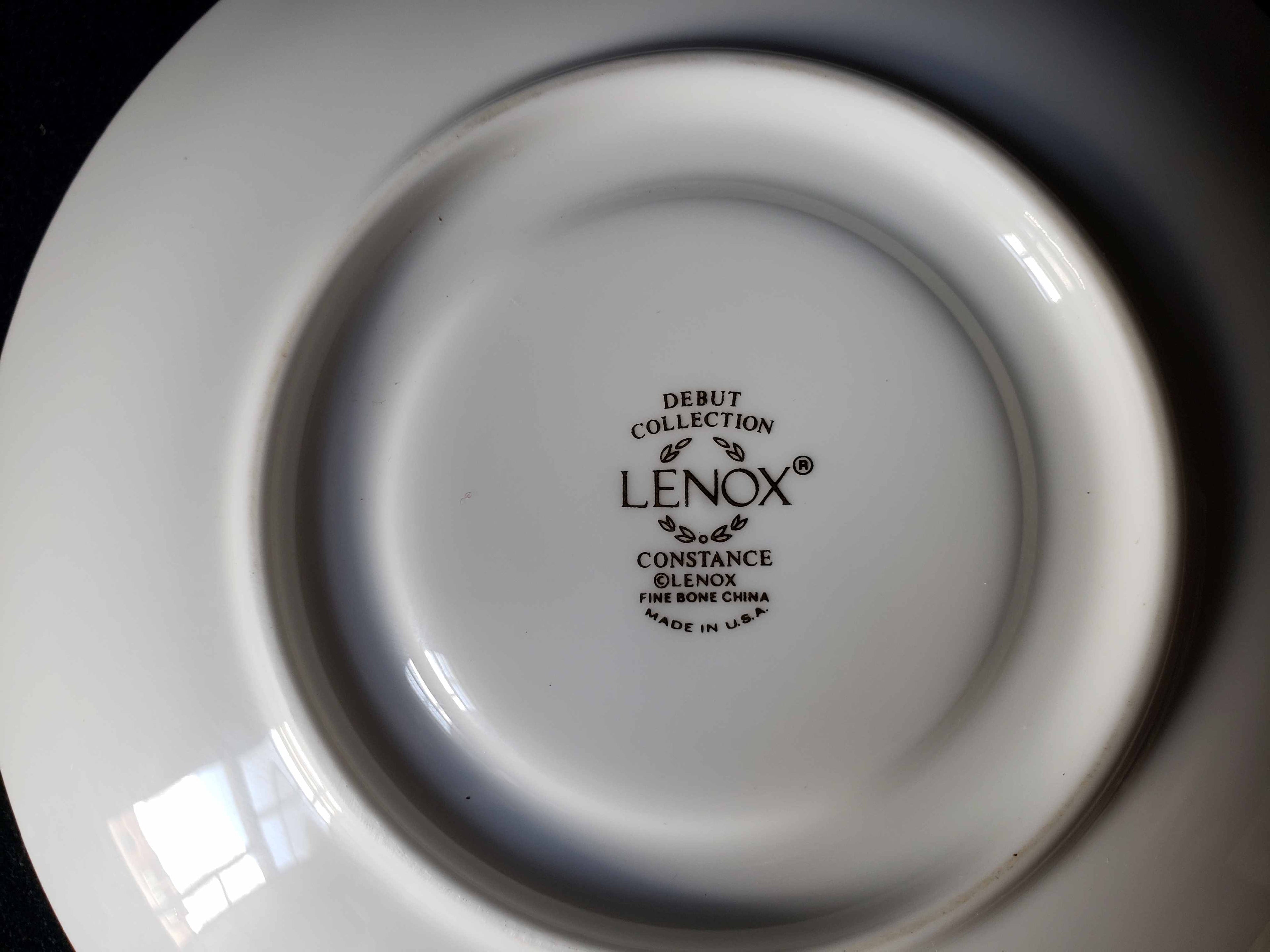 Vintage Lenox Debut Collection Constance Fine Bone Saucer ONLY (lot 1911)