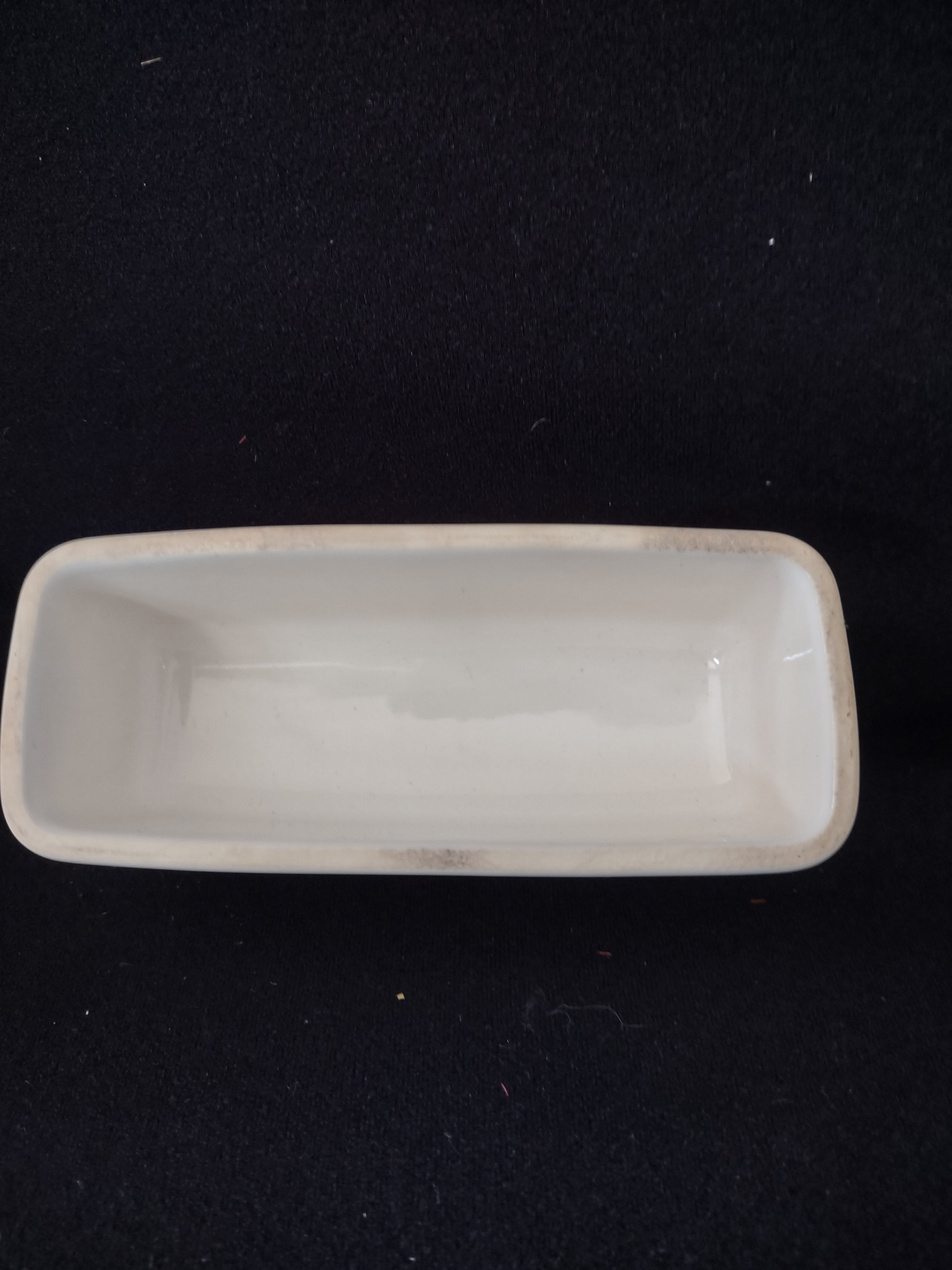 Vintage Pfaltzgraff Covered Butter Dish April Flower Pink Lavender Aqua(Lot 5025