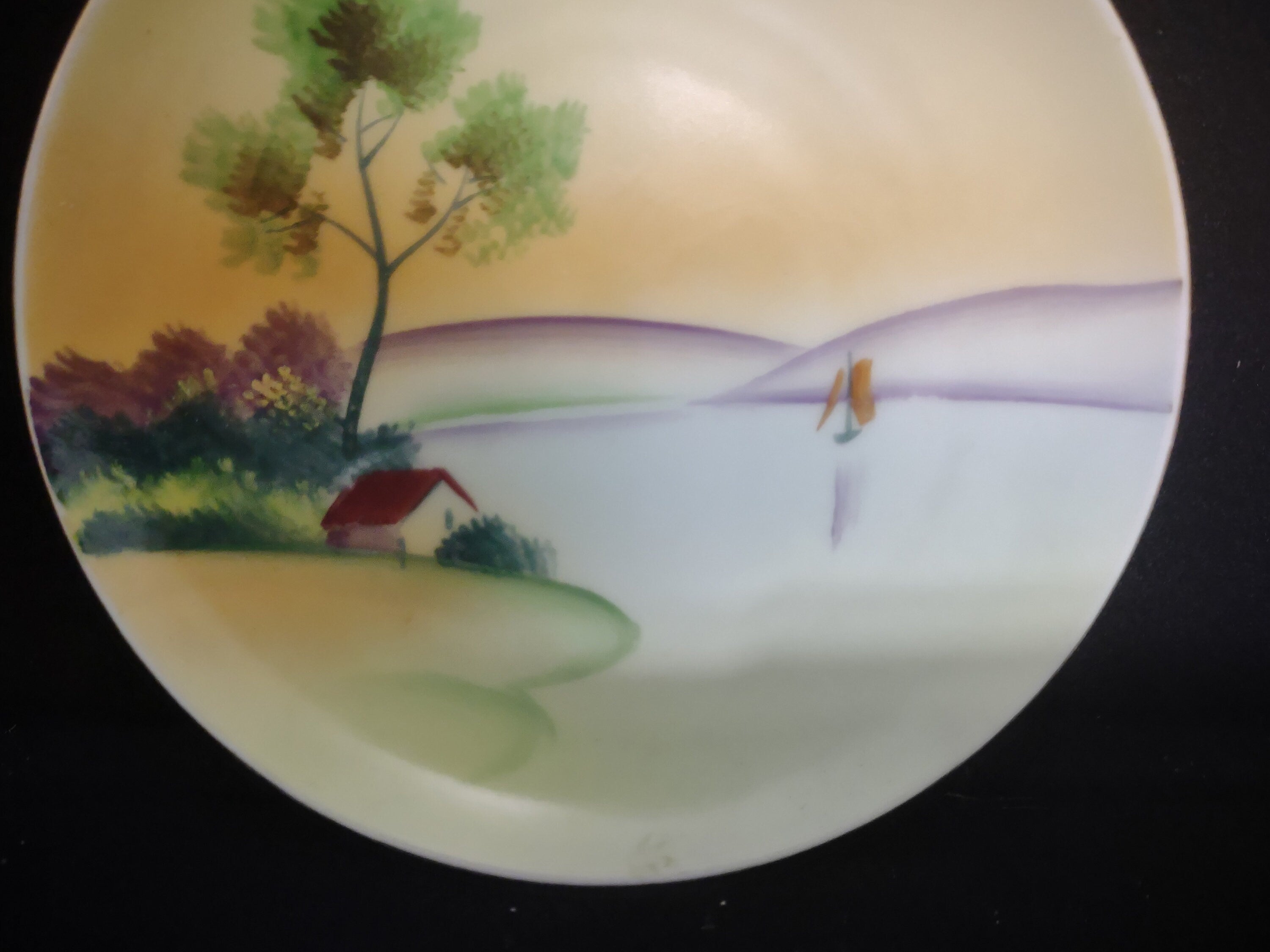 Vintage Collectible Bread & Butter Plate Meito Hand Painted Made in Japan 6" #122