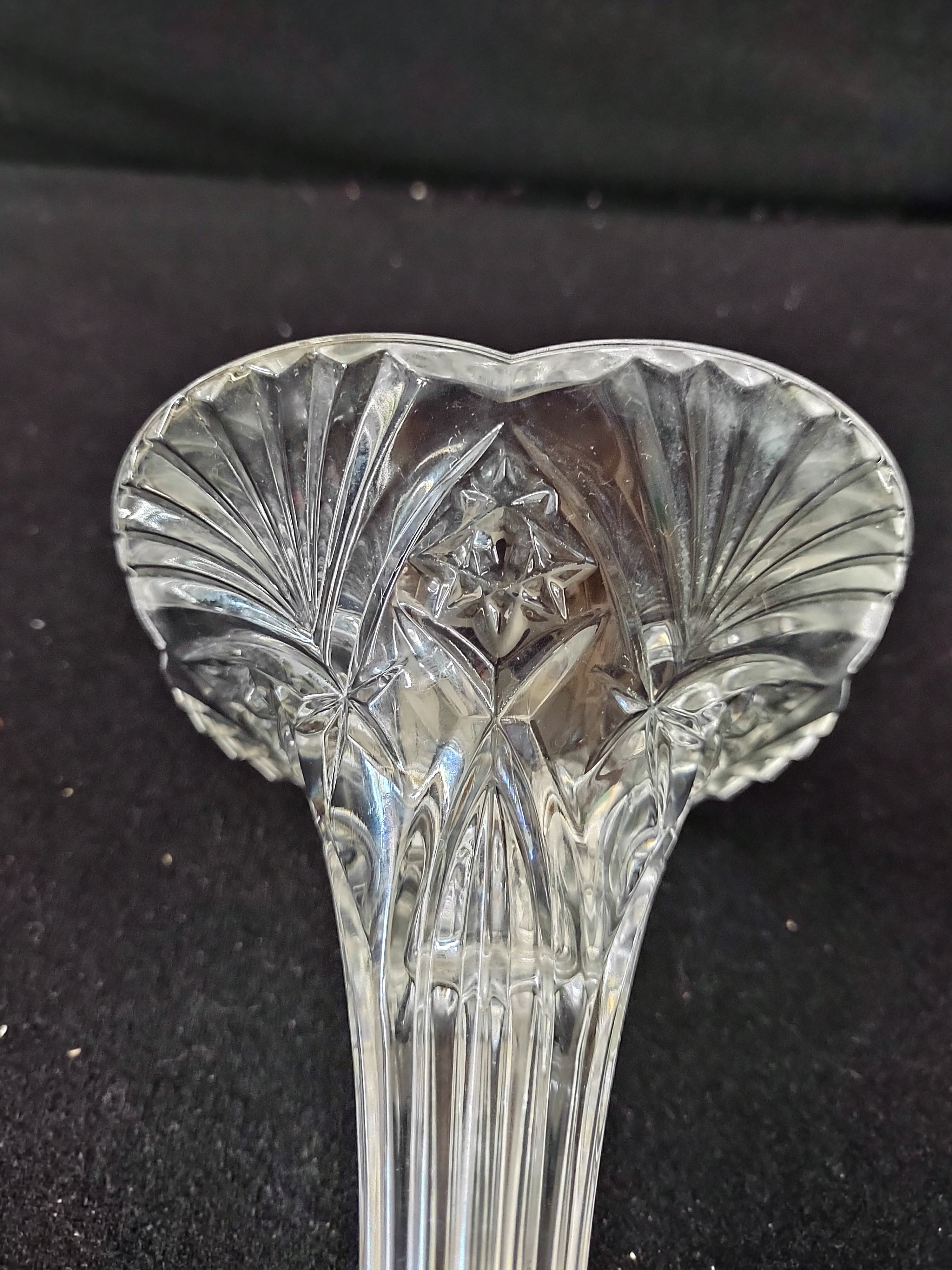 Vintage JG Durand Romantique Crystal Taper Candle Holder (Lot 3893)