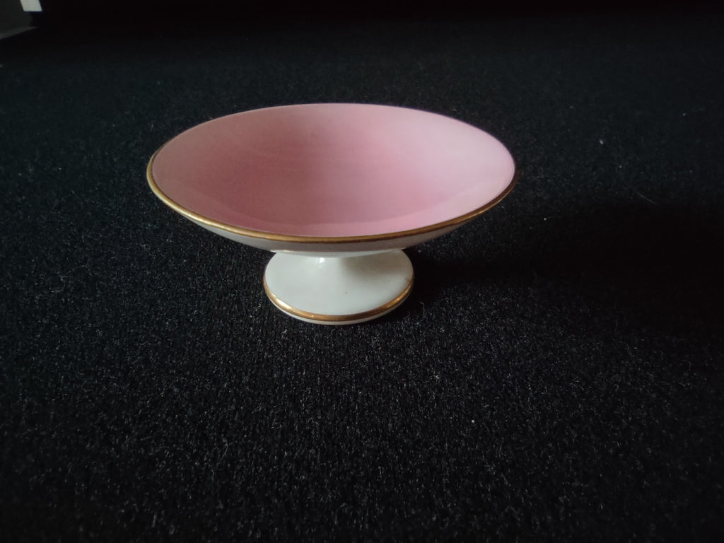 Vintage Minton Small Delicate Condiment Serving Dish x 3 Pink Gold Trim Lot 5455
