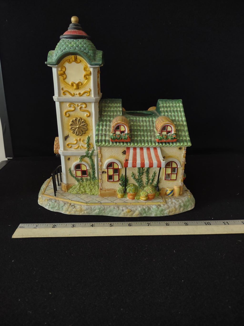 PartyLite Olde World Village Clock Tower #4 Tealight Candle Clock Works (Lot3929