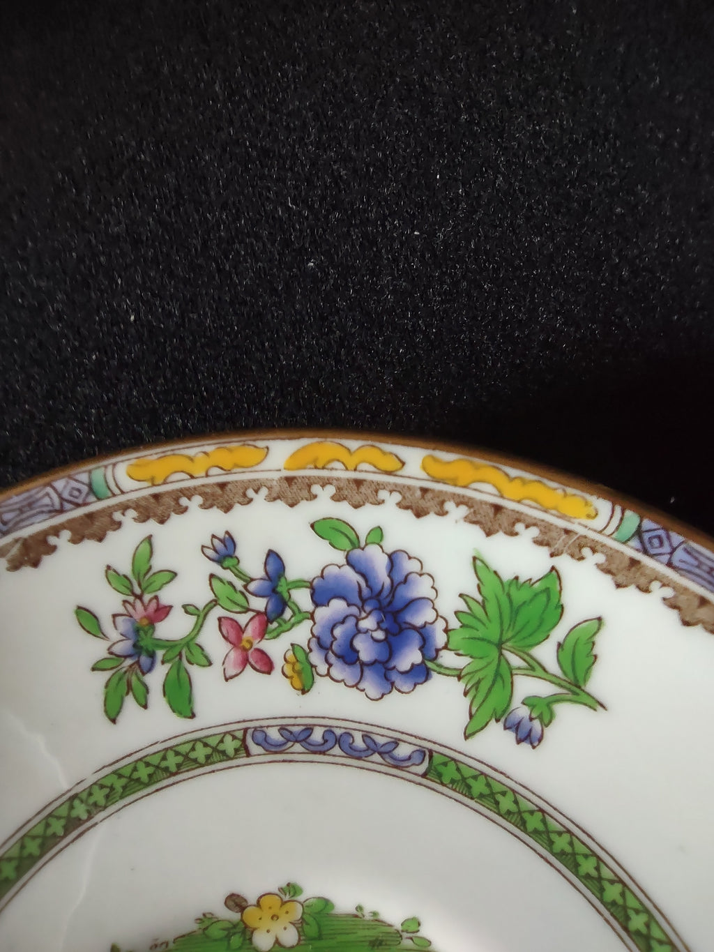 Vintage Copeland Spode Saucer Old Bow Chinoiserie Style Harrods London (Lot 5765