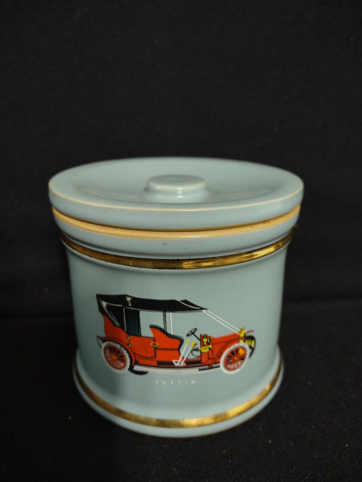 Vintage Denby Ceramic Blue Jar Daimler Austin Wolseley (lot 247)