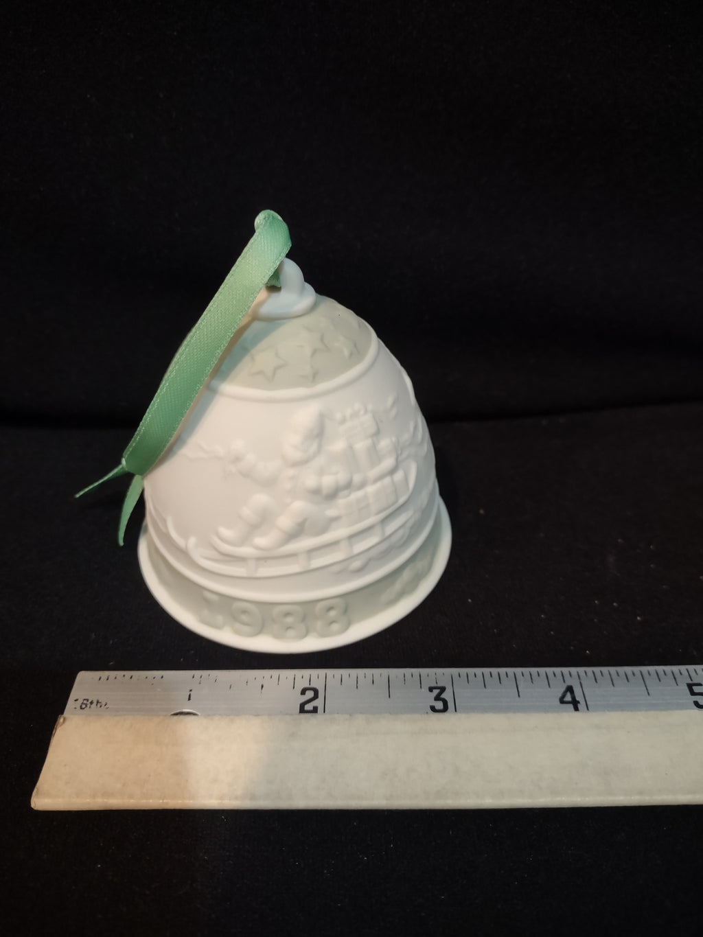 Vintage 1993 Lladro Christmas Bell Poinsettias Candles (Lot 4107)