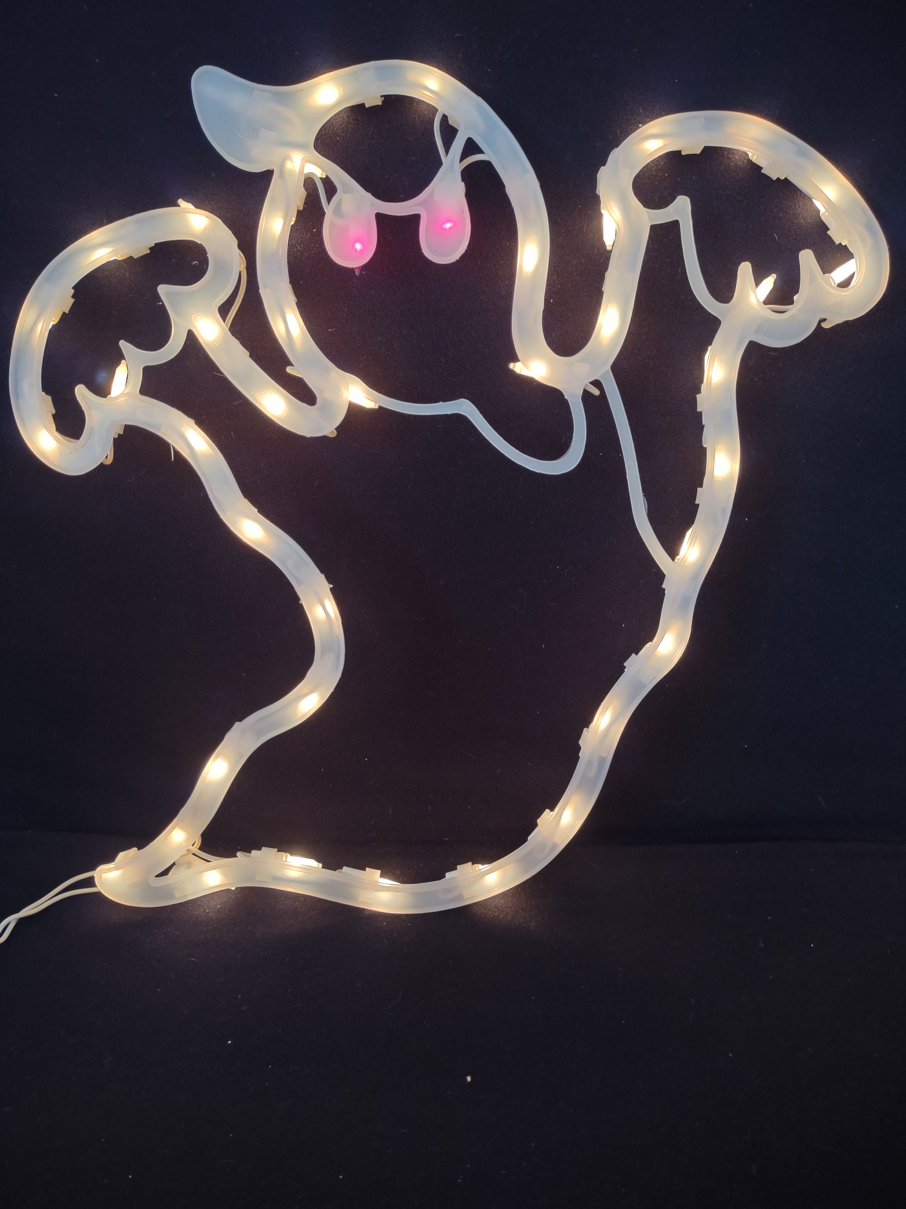 Halloween Lighted Ghost Window Wall Decoration REPAIRED (Lot 4363)