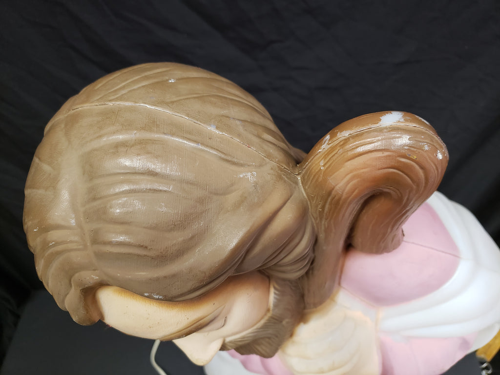 Vintage Christmas Blow Mold Nativity Joseph Pink Figurine (lot 2239)