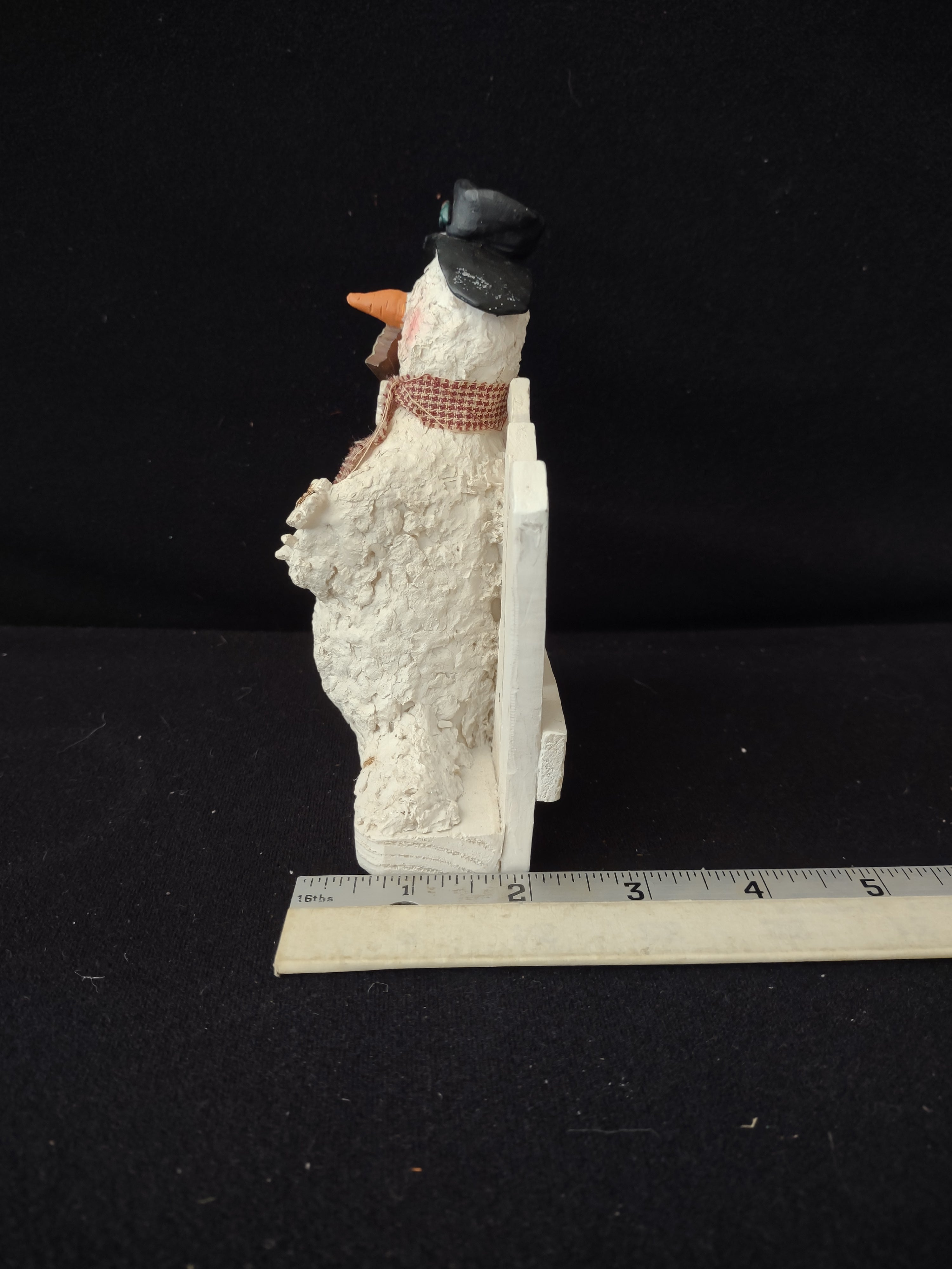 Christmas Winter Crazy Mountain Snowman Figurine A Little Flaky (Lot 3775)