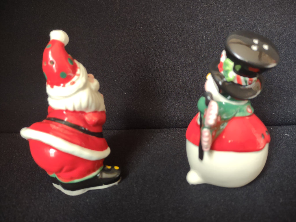 Fitz and Floyd Sweet Holiday Christmas Salt Pepper Shaker (lot 1530)