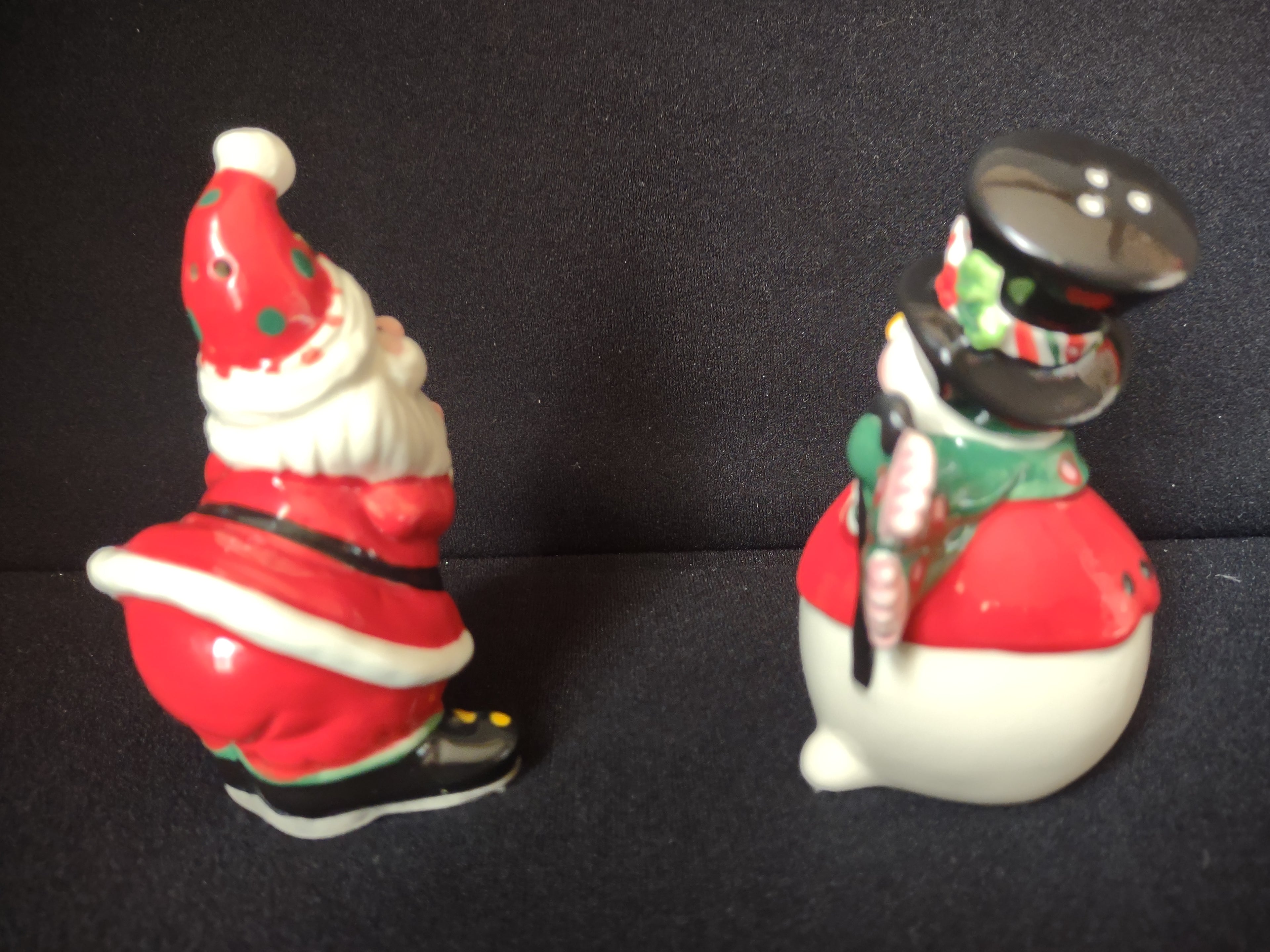 Fitz and Floyd Sweet Holiday Christmas Salt Pepper Shaker (lot 1530)