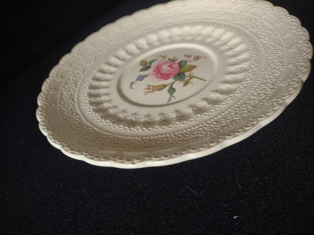 Vintage Copeland Spode Soup Liner Plate Billingsley Rose Ironstone (Lot 5791)