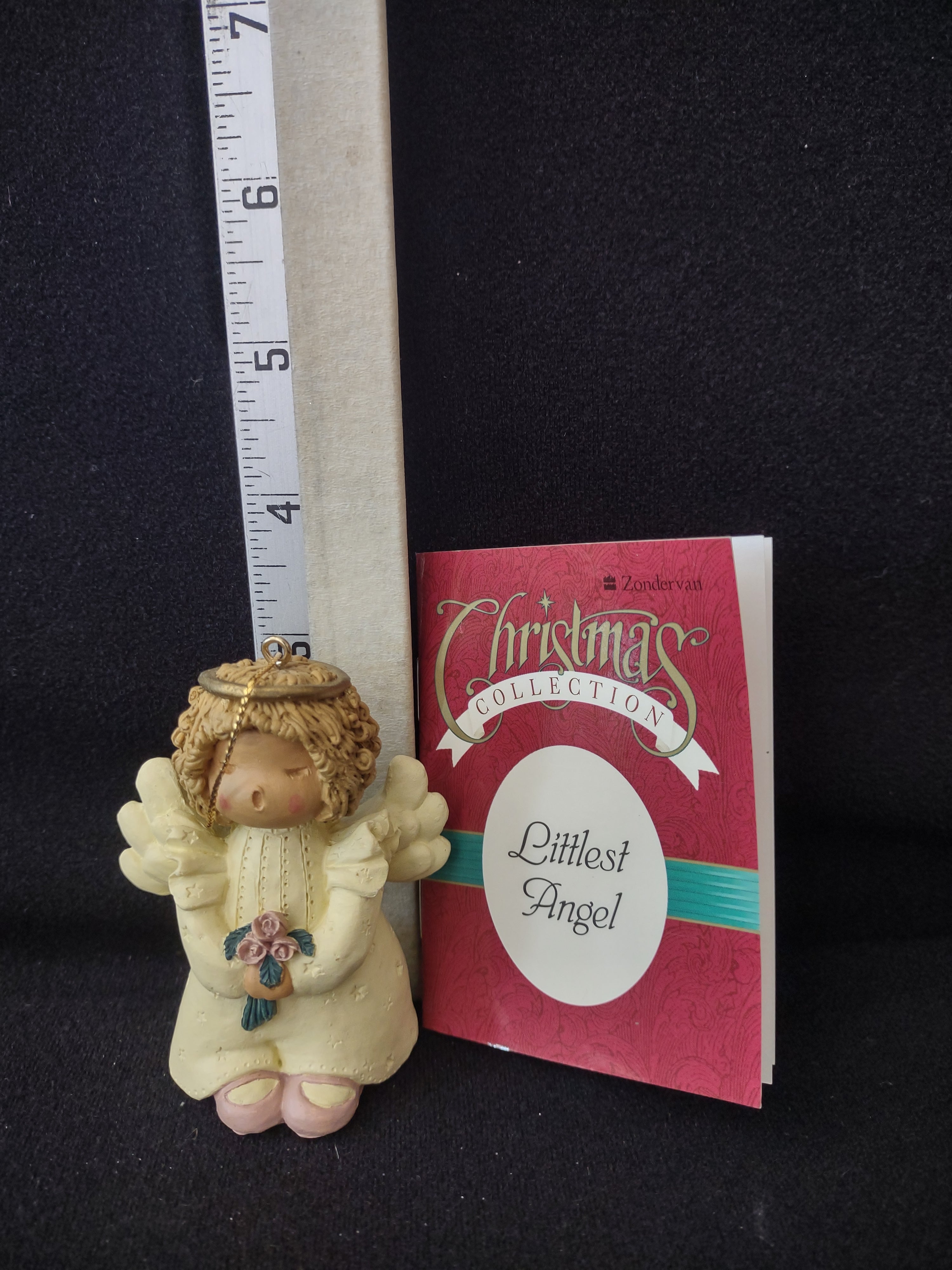 Vintage Zondervan Christmas Littlest Angel Ornament With Booklet (Lot 4131)