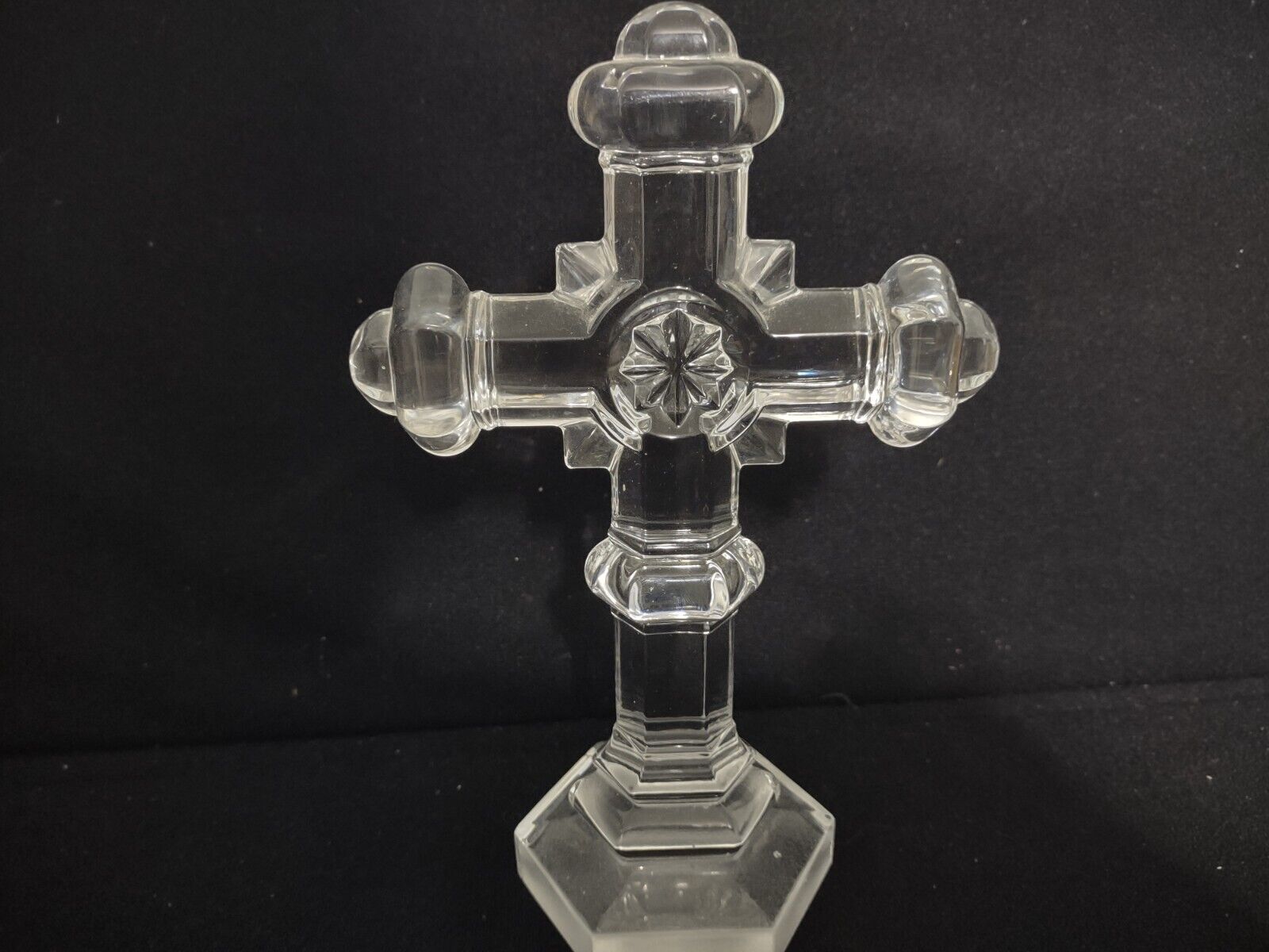 Clear Crystal Noble Excellence Cross Figurine