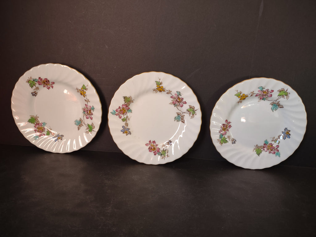 Vintage Minton England Bone China Vermont Bread Butter Plate x 3 (lot 5462)