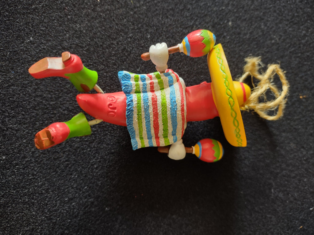 Vintage Mexican Hot Pepper Grand Canyon Ornament Sombrero Maraca (Lot 4793)