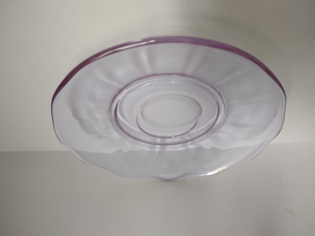 Fostoria Wisteria Lilac Lafayette Glass Saucer ONLY Neodymium (lot 2731)