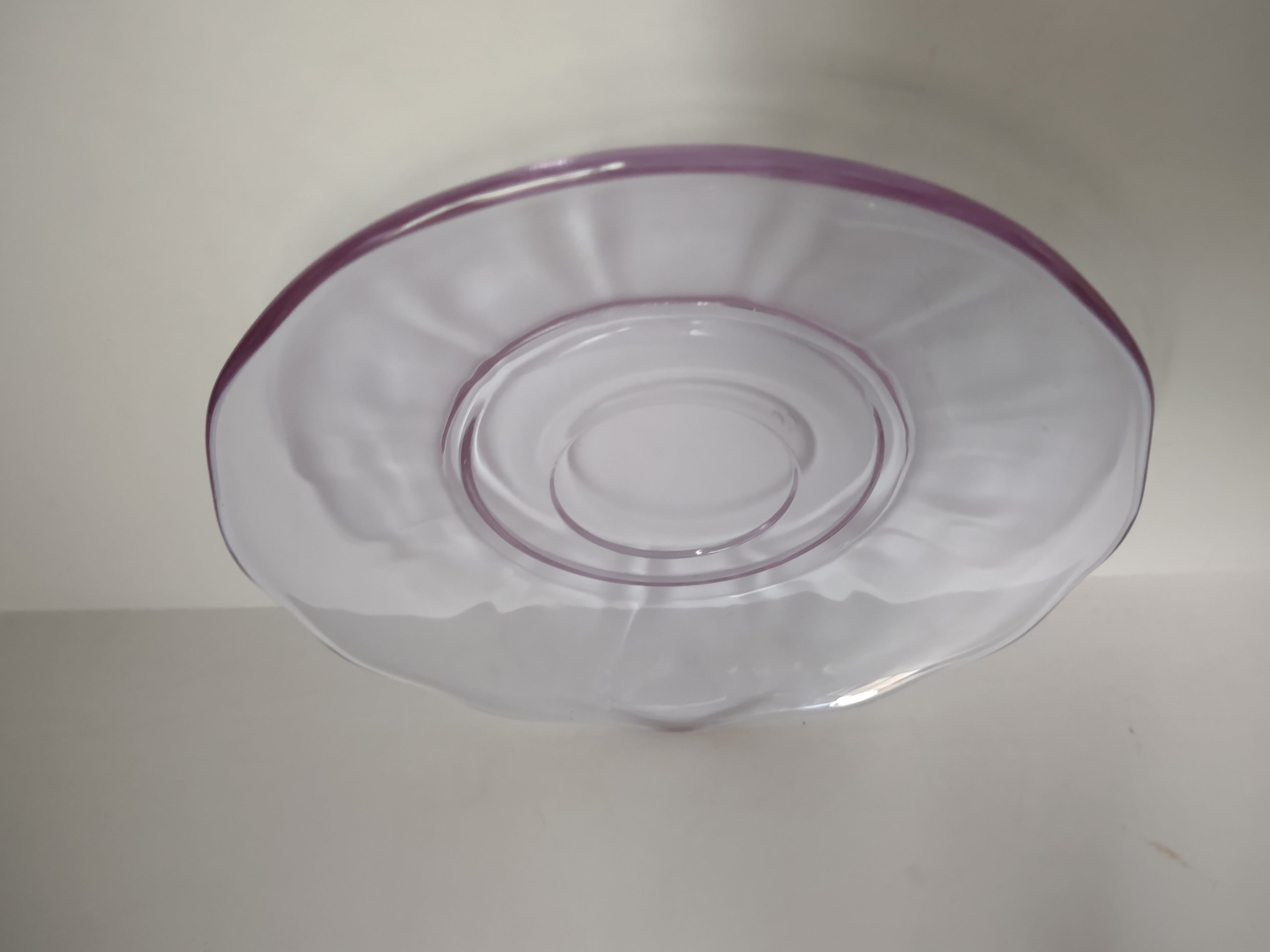 Fostoria Wisteria Lilac Lafayette Glass Saucer ONLY Neodymium (lot 2731)