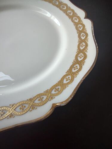 lot 769 Wm. Guerin for M. Green Gold Trim 4 x Dessert Plate