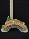 Vintage Christmas Village Porcelain Bridge Dickens Collectables (Lot 3825)
