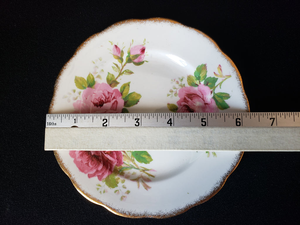 Vintage Royal Albert American Beauty Dessert or Bread Plate 6-1/4" (lot 2047)
