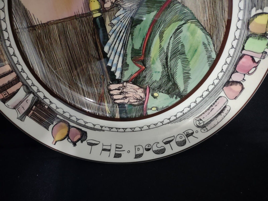 077 Vintage Collectible Royal Doulton The Doctor Plate 10-1/2"