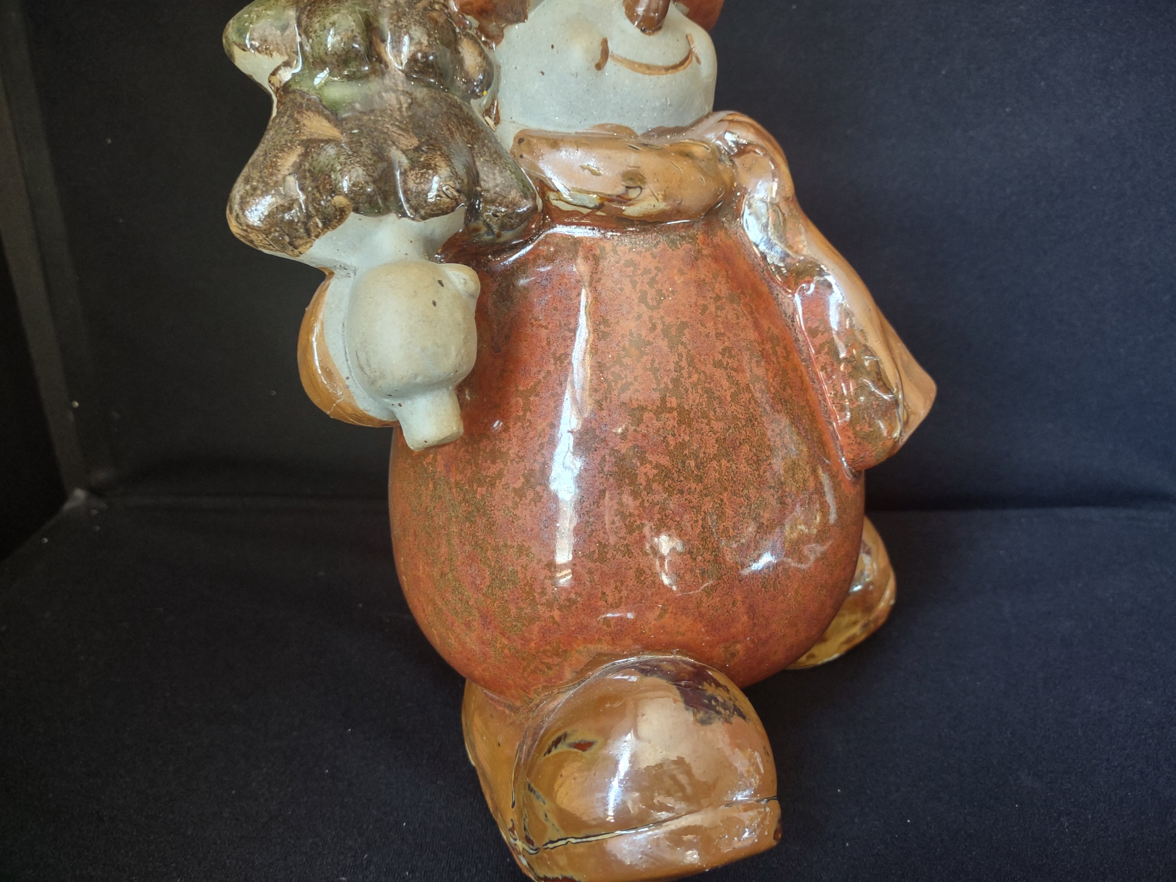 Ceramic Christmas Snowman Figurine 12" (lot 1707)