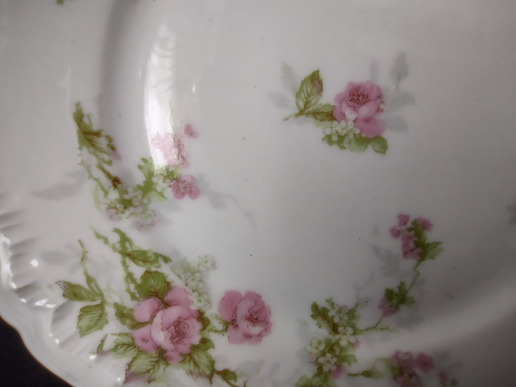 Haviland Limoges Dessert/Salad Roses Floral French Chic (lot 996)