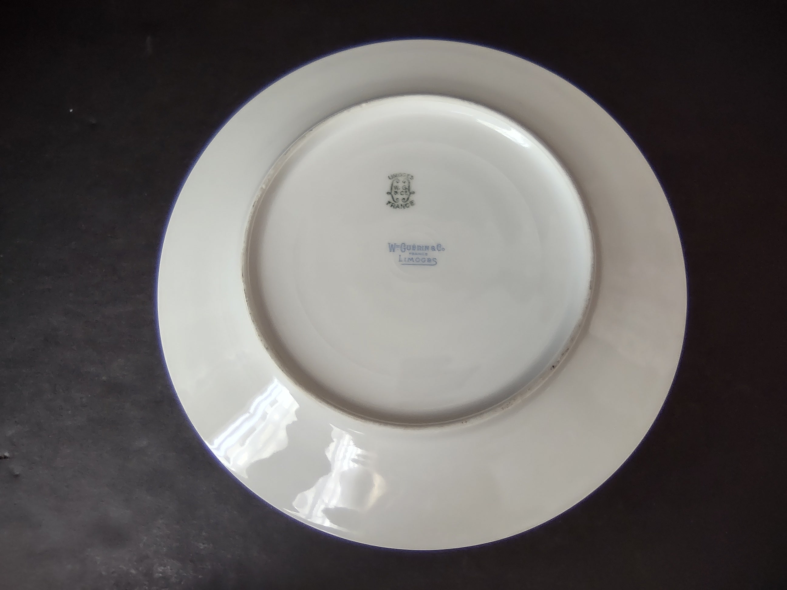 Wm. Guerin Limoges Luncheon/Salad Plate Rose French Chick (lot 984)