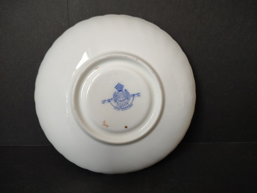 Vintage Minton England Bone China Cheviot Blue Saucer (lot 5443)