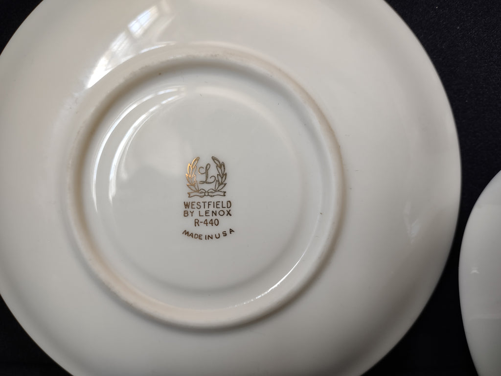 Vintage Lenox Westfield R-440 Tea Cup with Saucer (lot 1890)