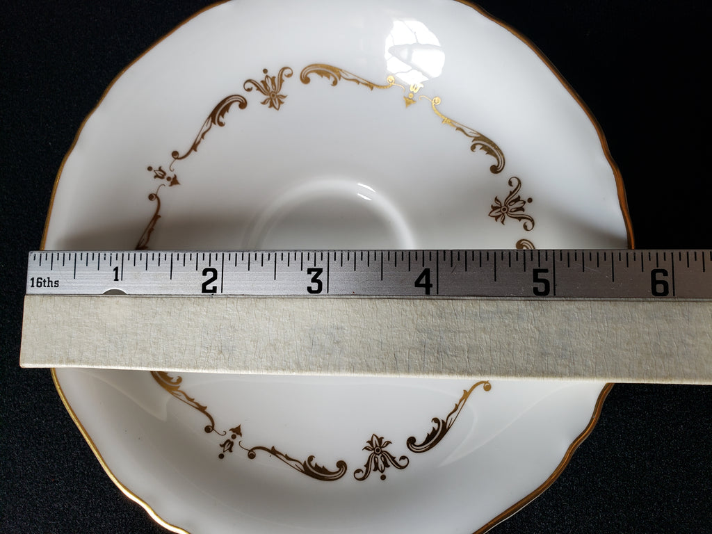 Vintage Royal Worcester Saucer ONLY Gold Chantilly 5-3/4 (lot 2094)