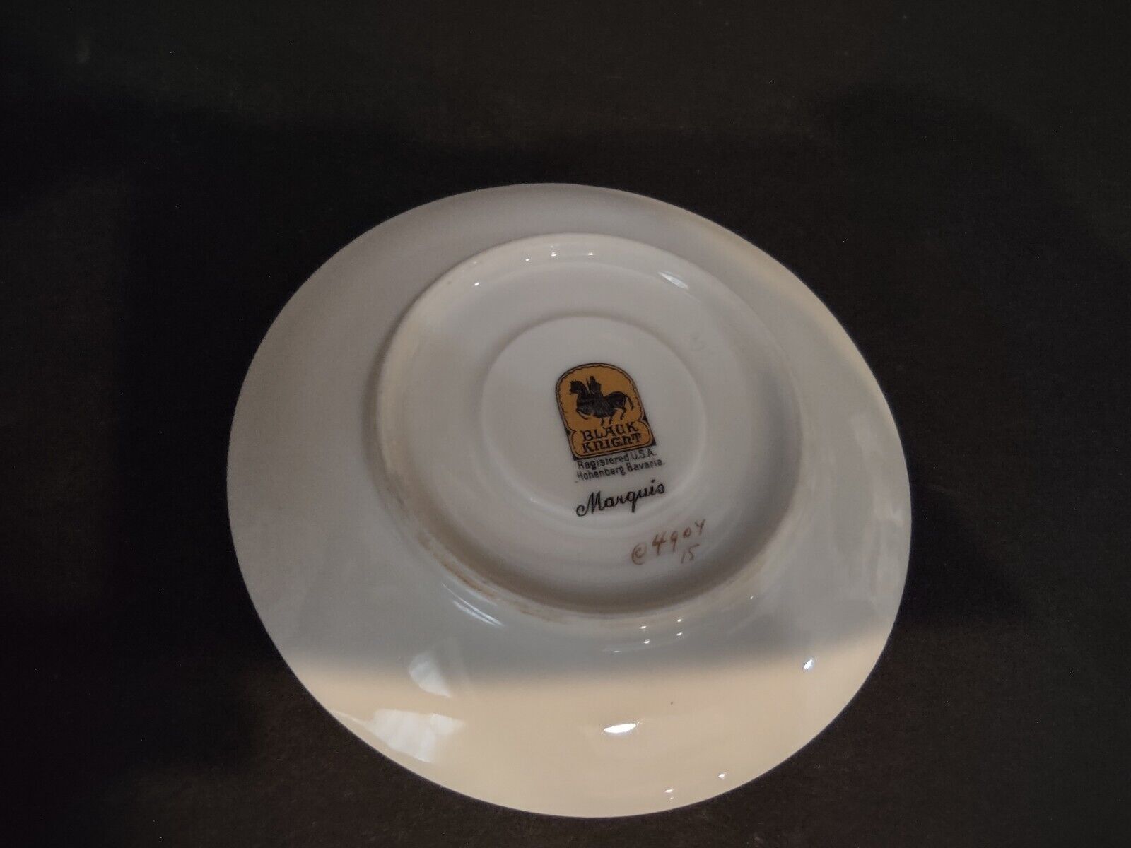 Vintage Black Knight Marquise Bavaria Demitasse Cup Heavy Gold Trim (lot 512)