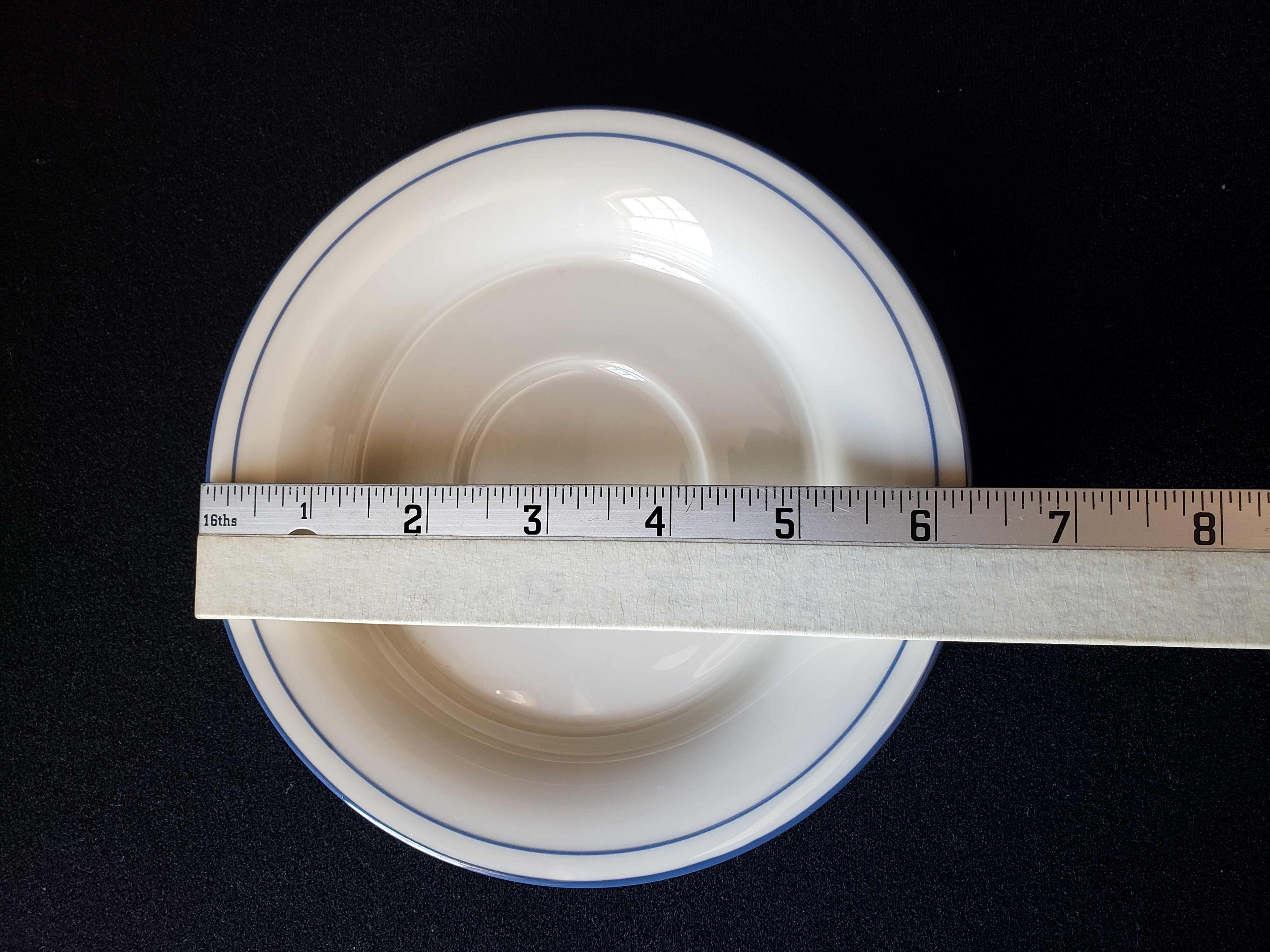 Vintage Lenox Chinastone Blue Pattern Saucer ONLY (lot 1917)
