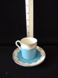 Vintage Spode Demitasse Teacup Saucer Diving Seagulls IMPERFECT (Lot 5766)