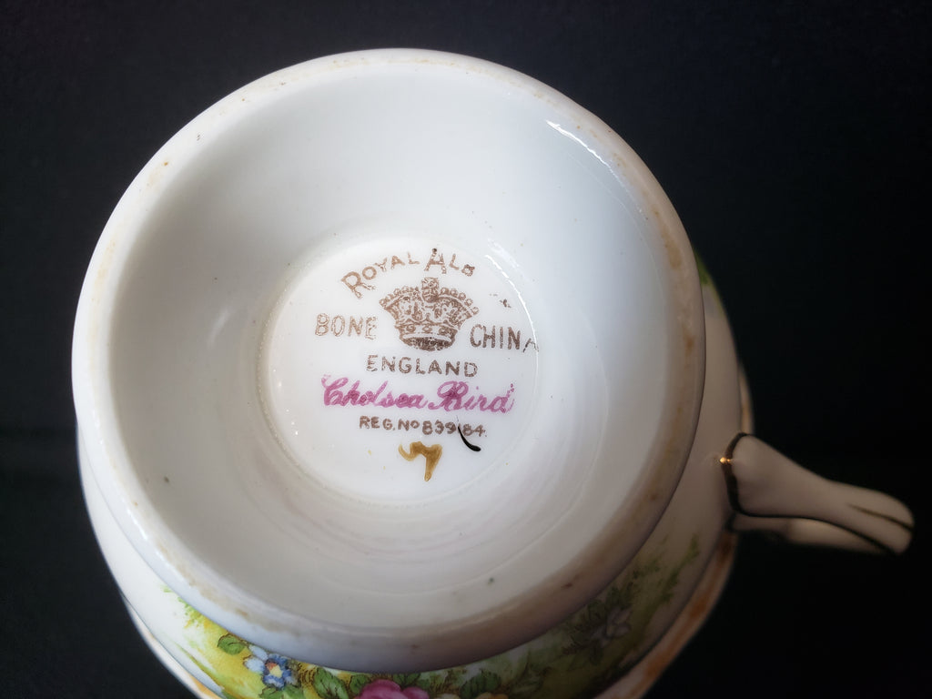 Vintage Royal Albert Bone China Chelsea Bird Tea Cup ONLY (lot 2023)