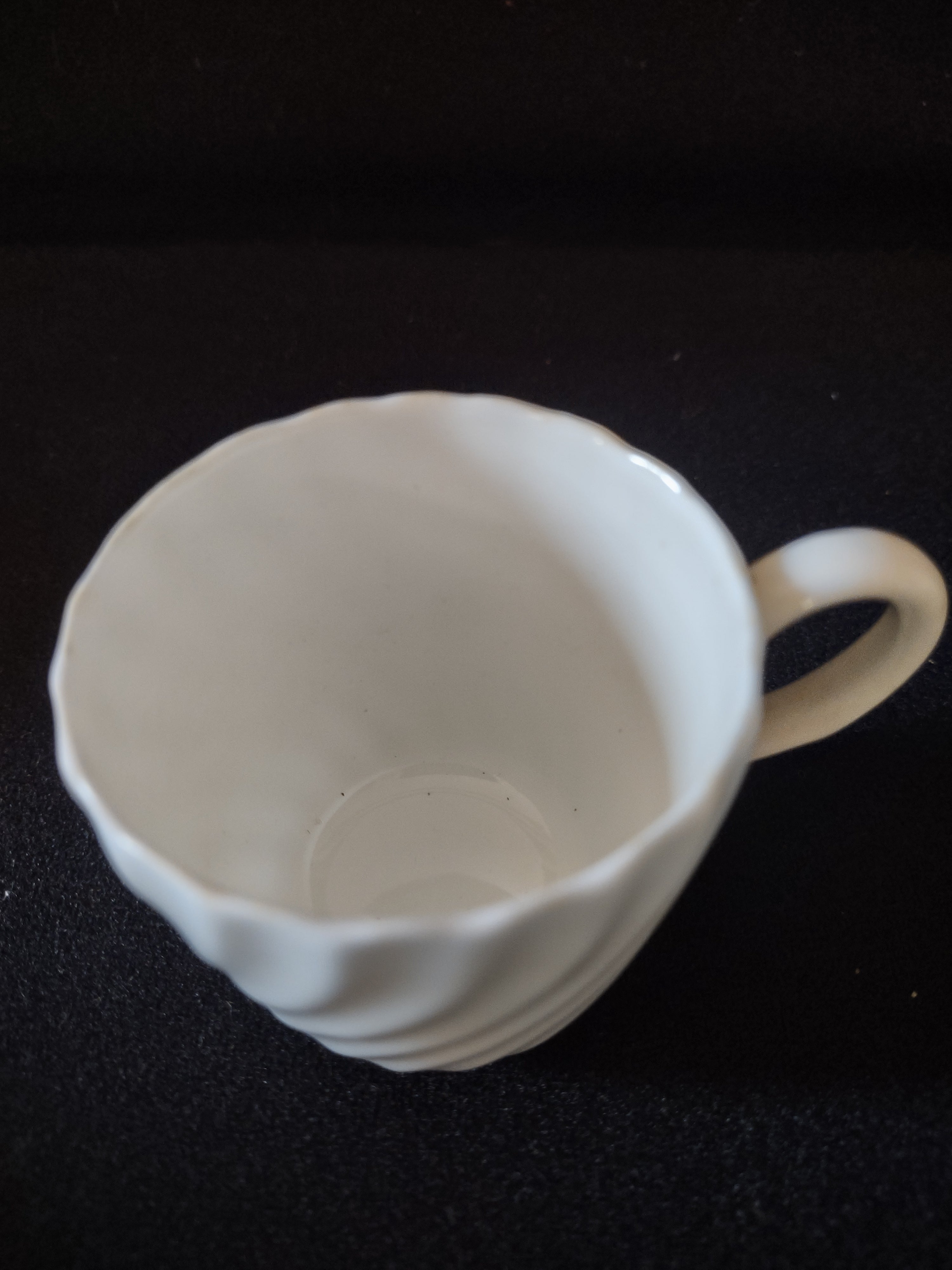 Vintage Minton Symphony Tea Cup Saucer Bone China Blue Leaf Swirl X5 (Lot 5467)