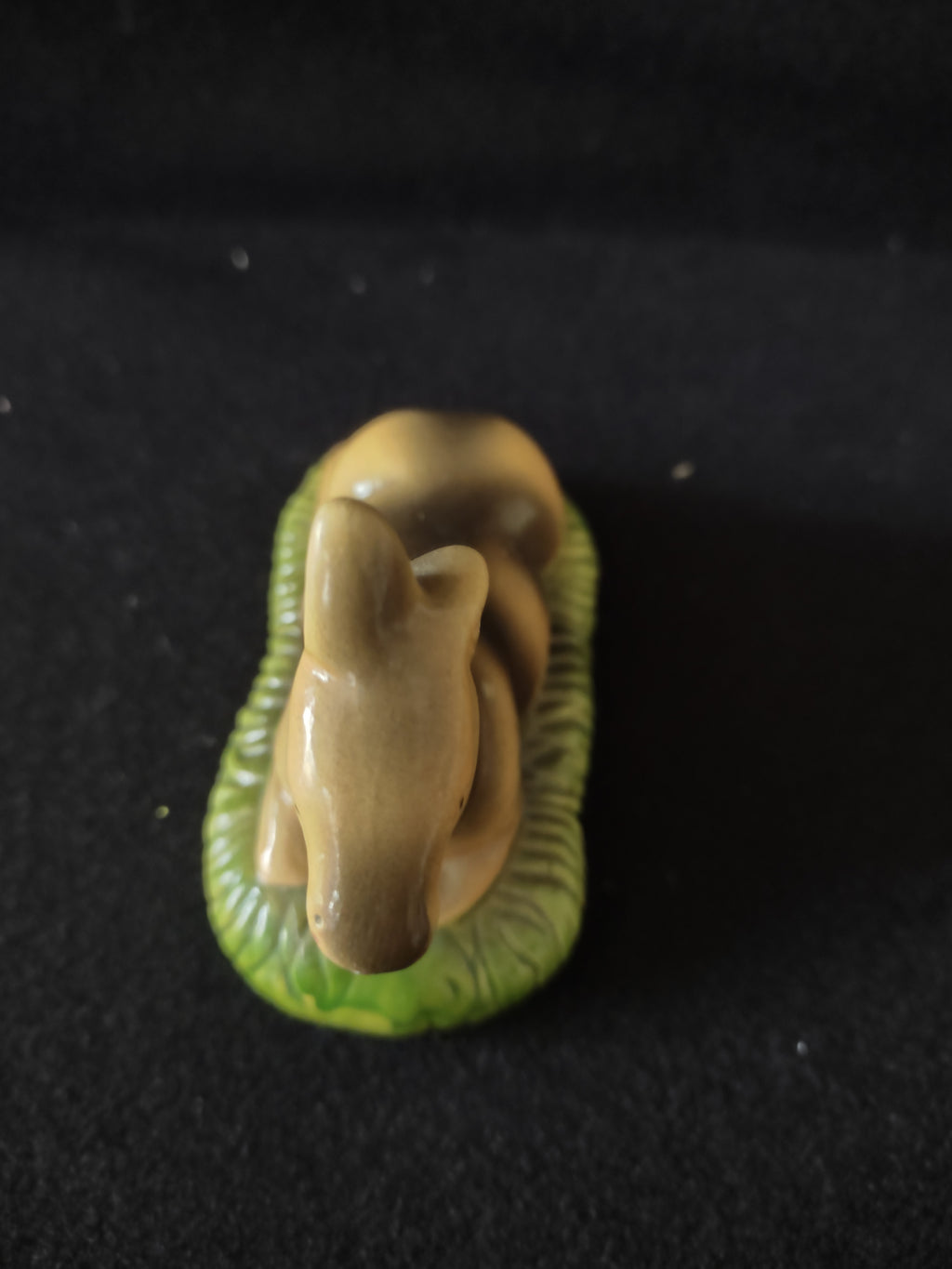 Vintage Ceramic Tan Donkey Christmas Sears Nativity Set (Lot 4241)