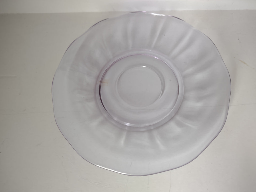 Fostoria Wisteria Lilac Lafayette Glass Saucer ONLY Neodymium (lot 2731)