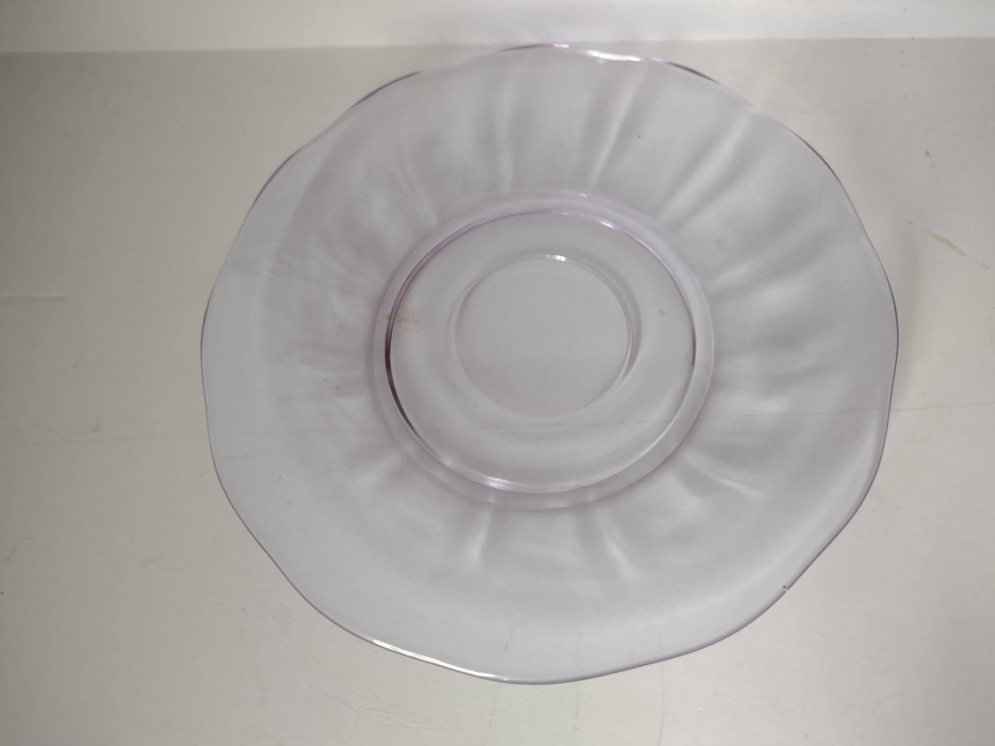 Fostoria Wisteria Lilac Lafayette Glass Saucer ONLY Neodymium (lot 2731)